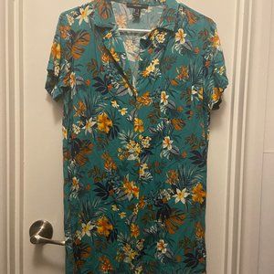 Floral Shirt Dress